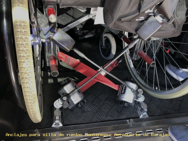 Fijaciones de silla de ruedas Montenegro Aeropuerto de Barajas